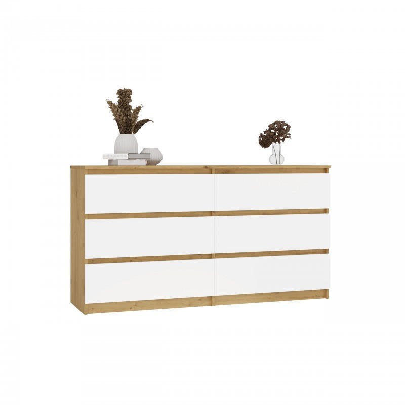 KOMMODE Anthrazit, Weiß 138/75/40 - Anthrazit/Weiß, Holzwerkstoff (138/75/40cm) - RAUMHIRSCH FURNITURE