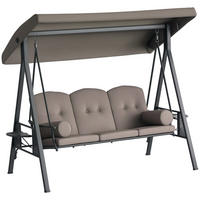 HOLLYWOODSCHAUKEL Beige 3-Sitzer - Beige, Metall (307.34/436.88/528.32cm) - PANGIVO