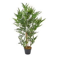 KUNSTBAUM Bambus, 95 cm - Grün, Kunststoff (95cm) - Homescapes