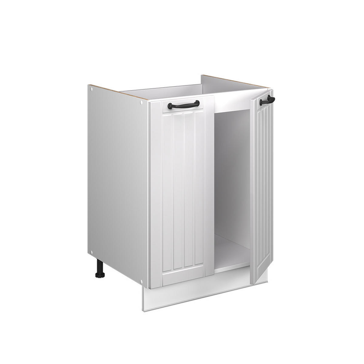 SPÜLENUNTERSCHRANK Fame-Line, Weiß Landhaus/Weiß, 60 cm - Weiß, Holzwerkstoff (60/82/60cm) - Vicco