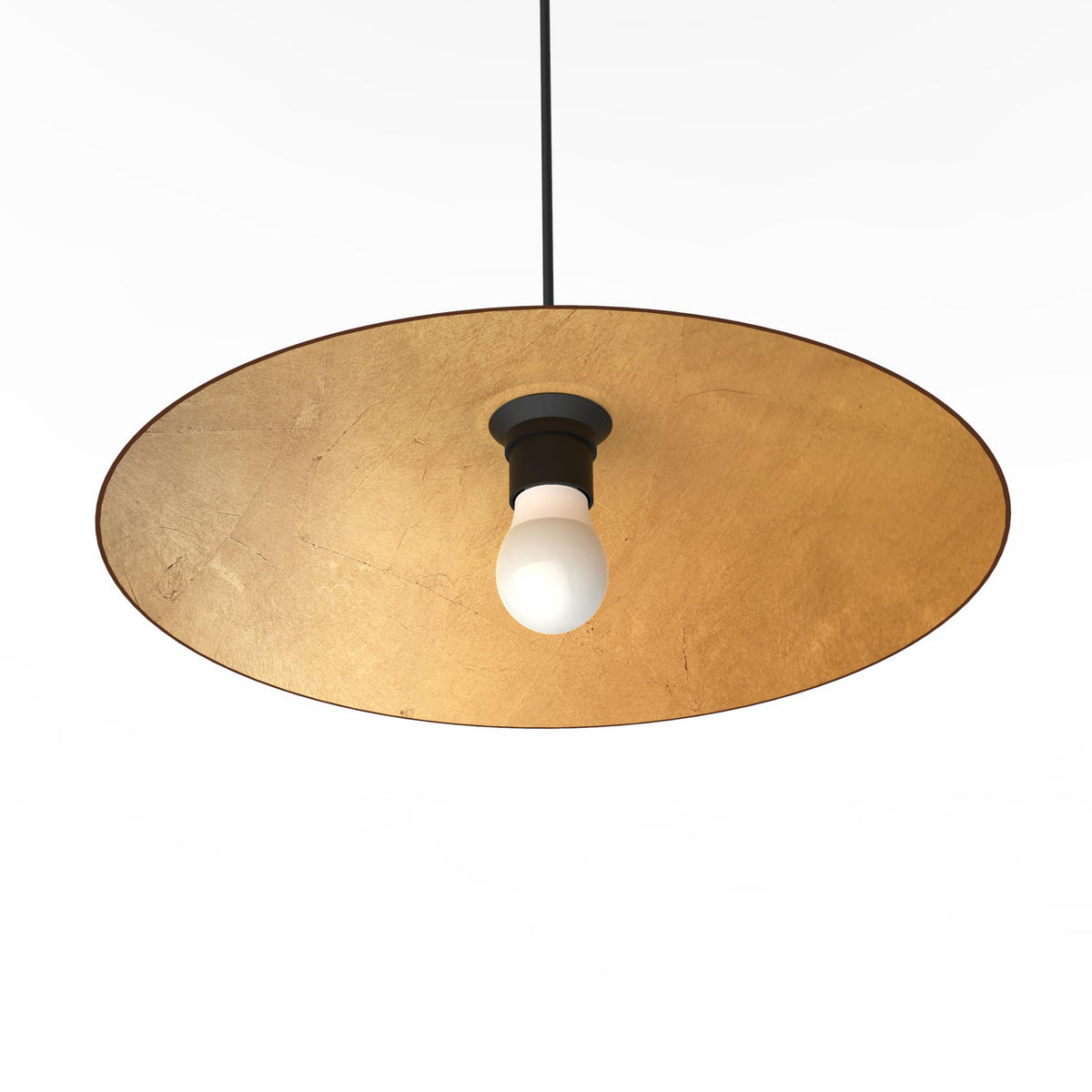HÄNGELEUCHTE - Goldfarben, Metall (40/40/10cm) - Lumicom