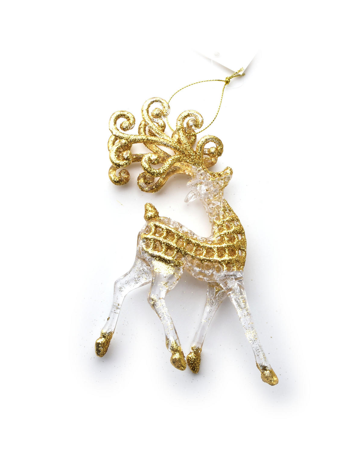 CHRISTBAUMANHÄNGER Santa Lila Gold 10x3x16 cm Kunststoff - Goldfarben, Kunststoff (3/16/10cm) - Mondex