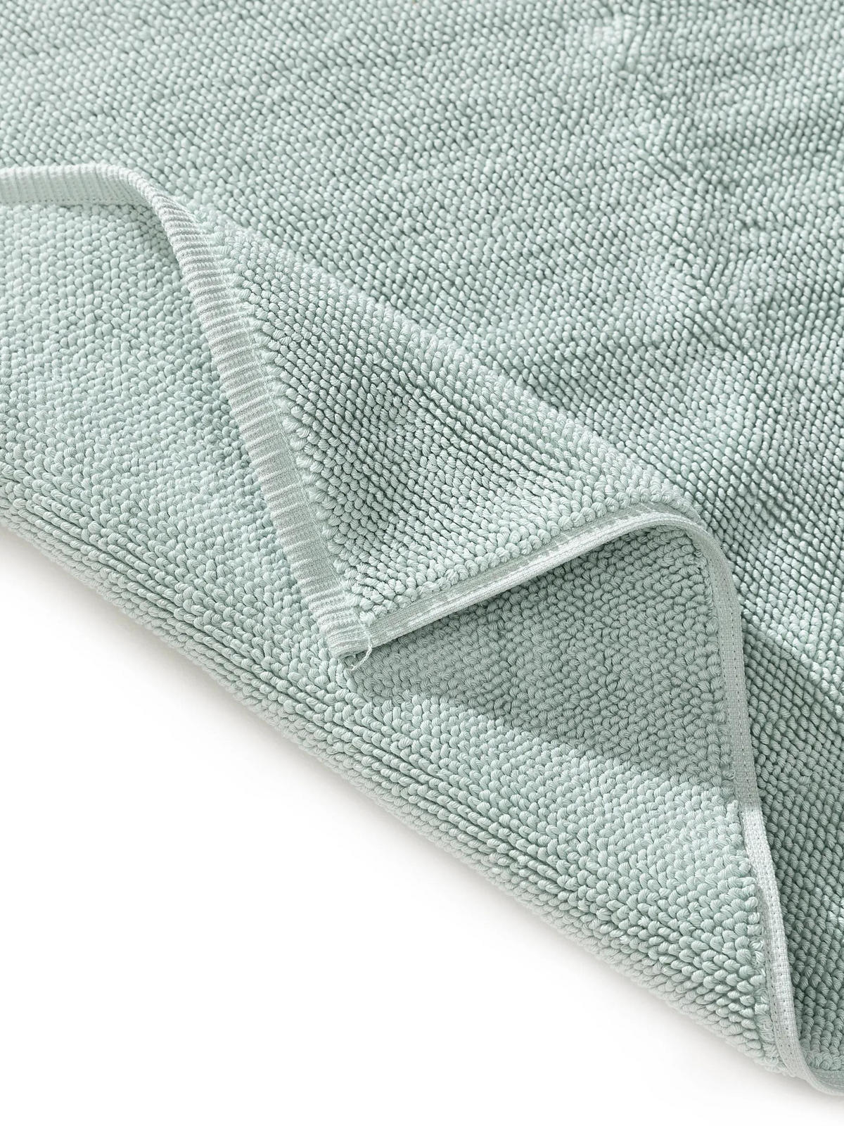 BADEMATTE Ole Mint 50x80 cm - Mintgrün, Textil (50/80cm) - benuta Nest
