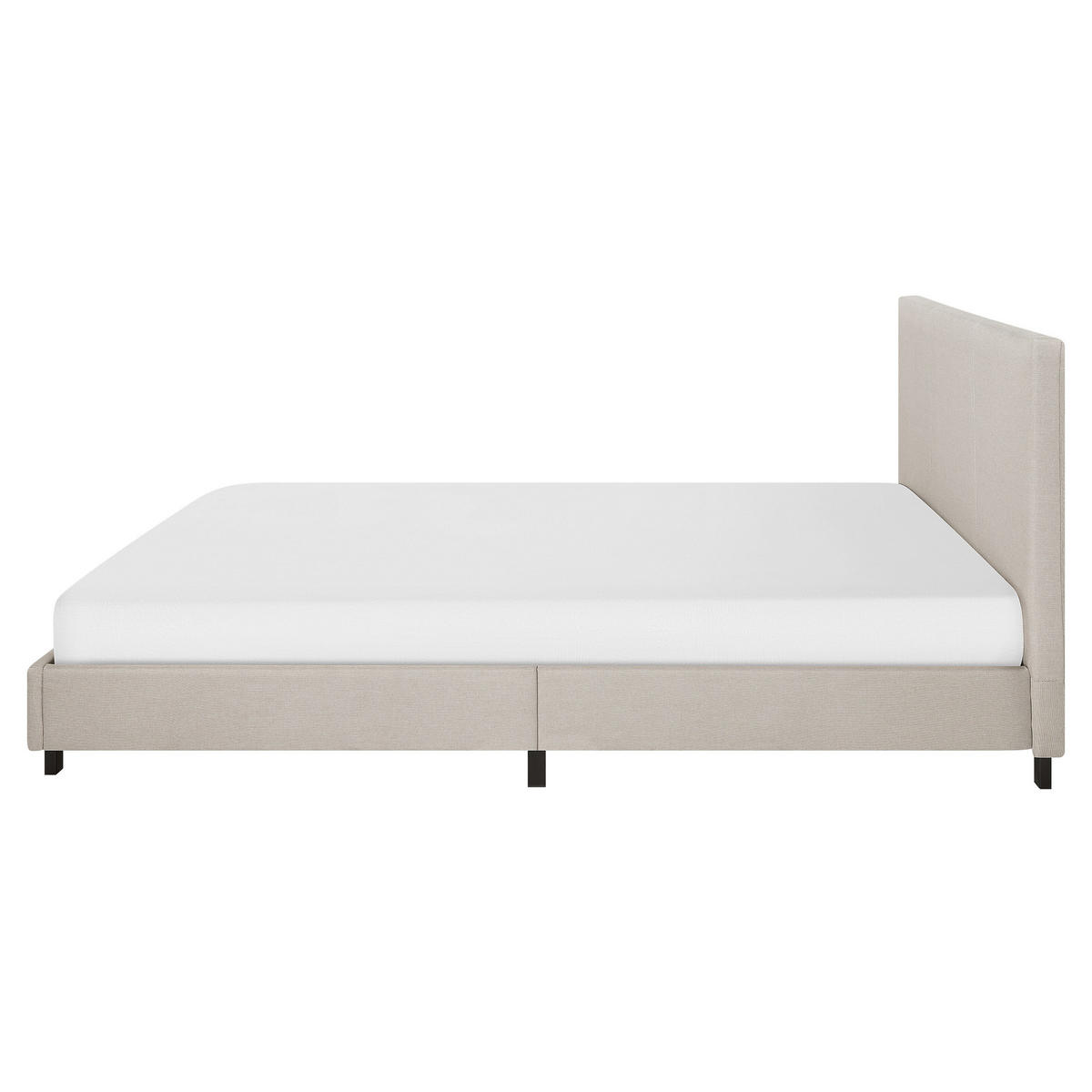 POLSTERBETT 160/200cm Beige Albi - Beige, Textil (160/200cm) - Beliani