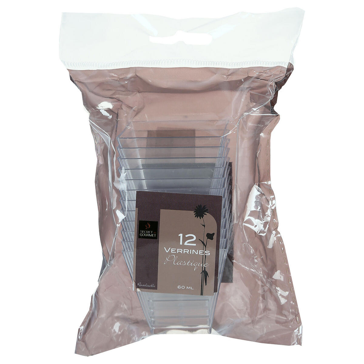 PLASTIKBECHER, wiederverwertbar 12er Set, Kunststoff, Transparent, 60 ml - Transparent, Kunststoff (0.06L) - 5five Simply Smart