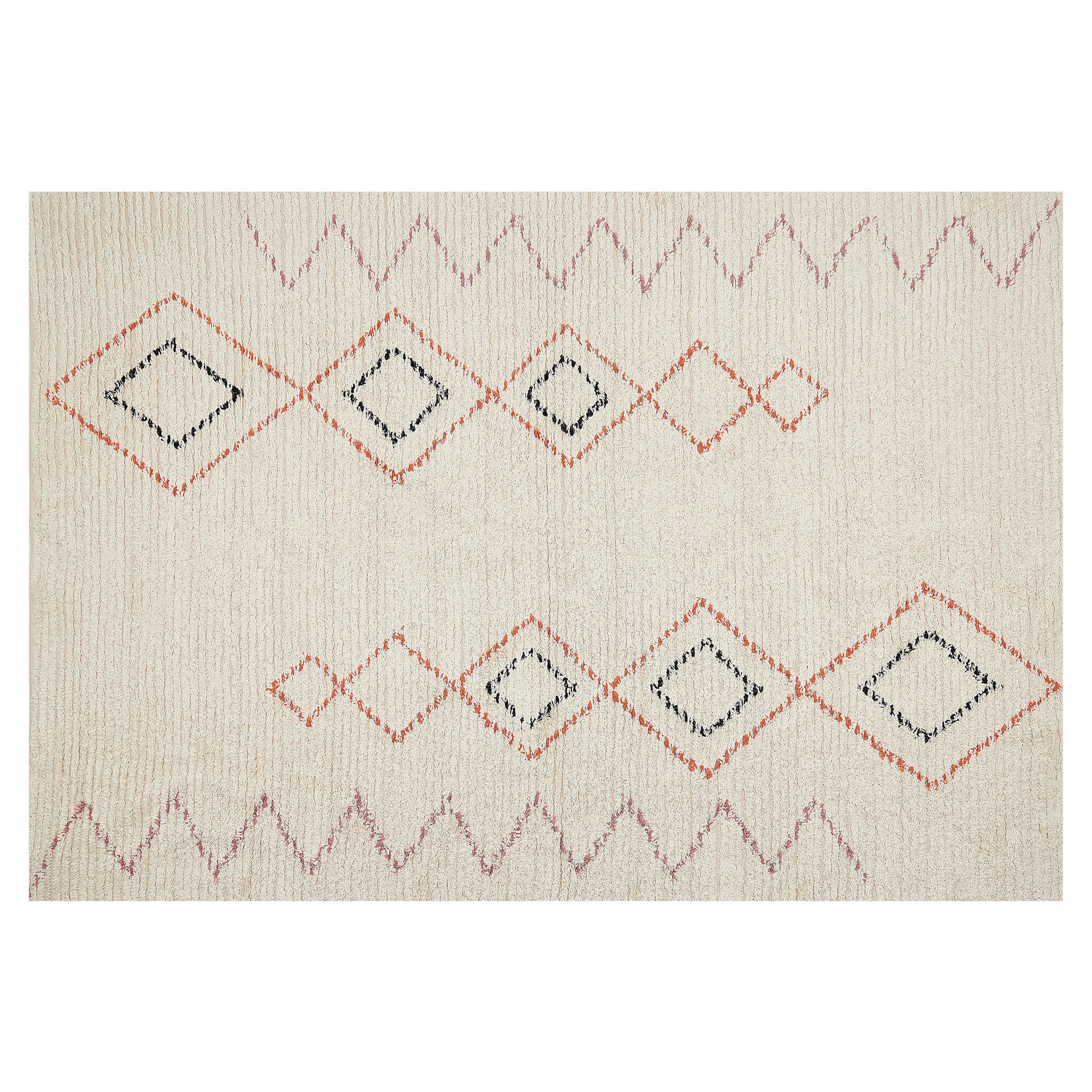 KURZFLOR-TEPPICH Guwahati 200/140 cm - Beige, Textil (140/200cm) - Beliani