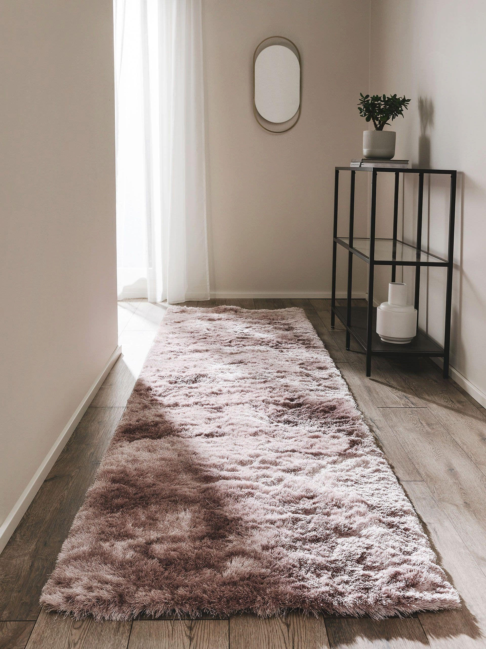 LÄUFER Whisper Rosa 80x300 cm - Rosa, Textil (80/300cm) - benuta Nest