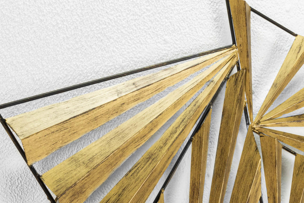 WANDDEKO Gold 110/56 cm - Goldfarben, Metall (3.11/56/5cm) - KUNSTLOFT