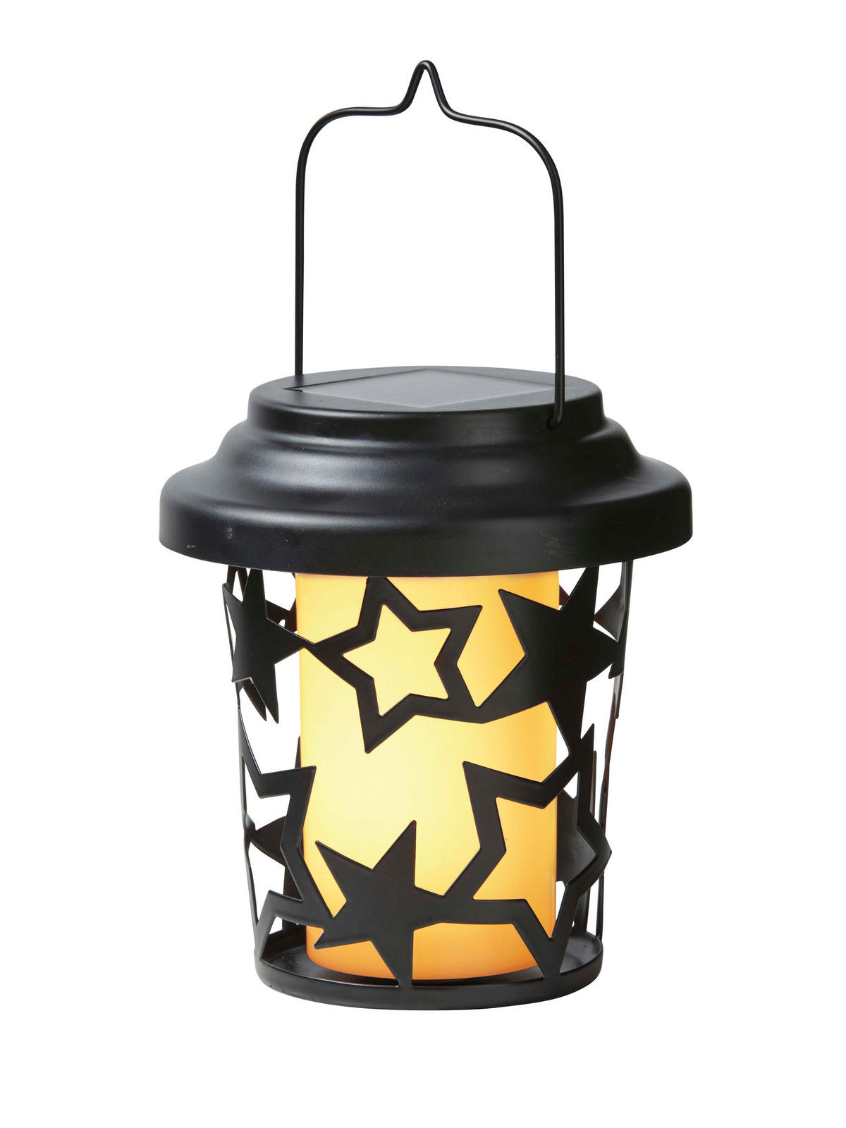 SOLAR-WEIHNACHTS-GARTENLEUCHTE 2in1 Garten Laterne Deko Tischleuchte Dämmerungssensor IP44 Metall Sterne - Weiß, Kunststoff (12/12/80cm) - Northpoint