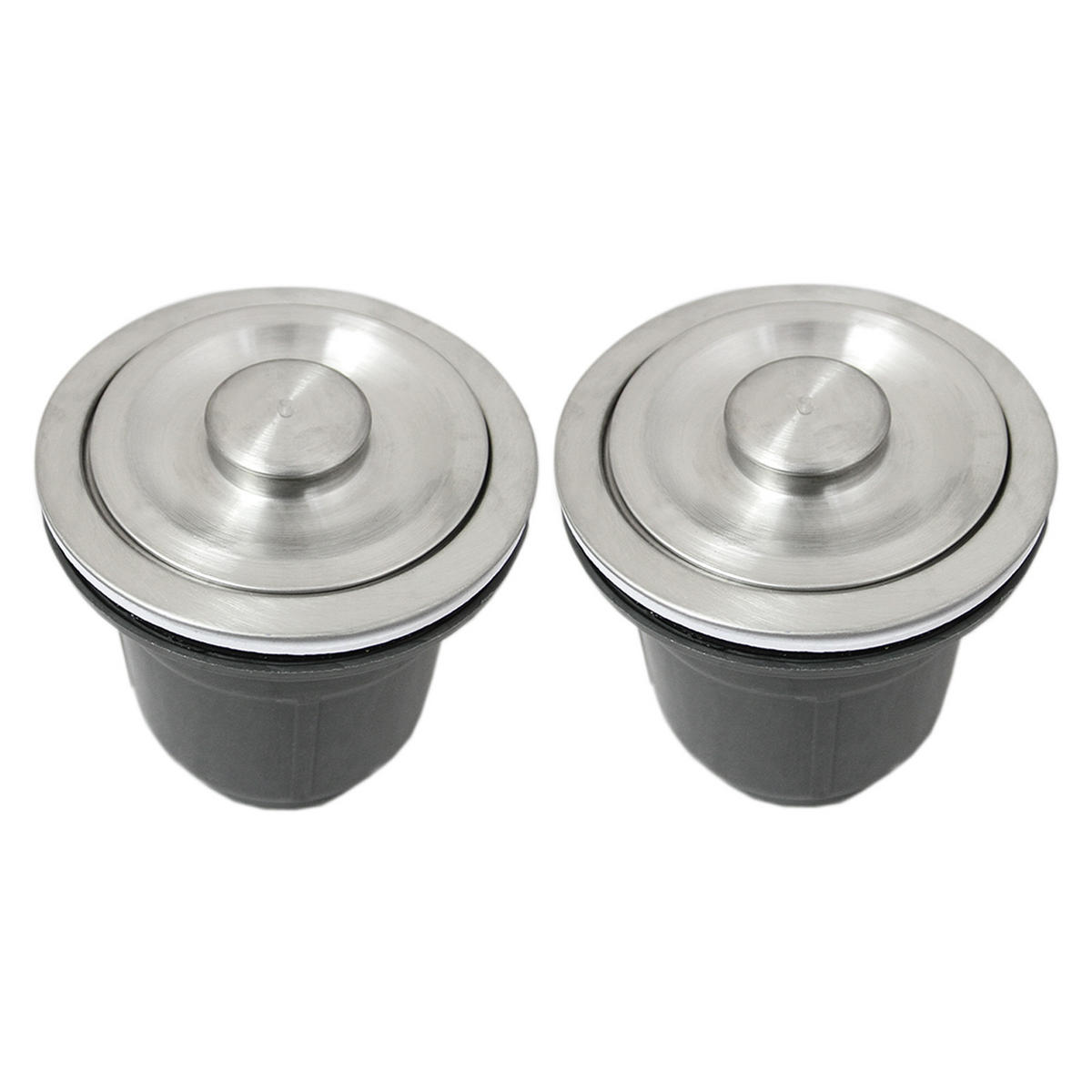 DOPPELSPÜLE Edelstahl - Alufarben, Metall (82/1/45cm) - Monstershop