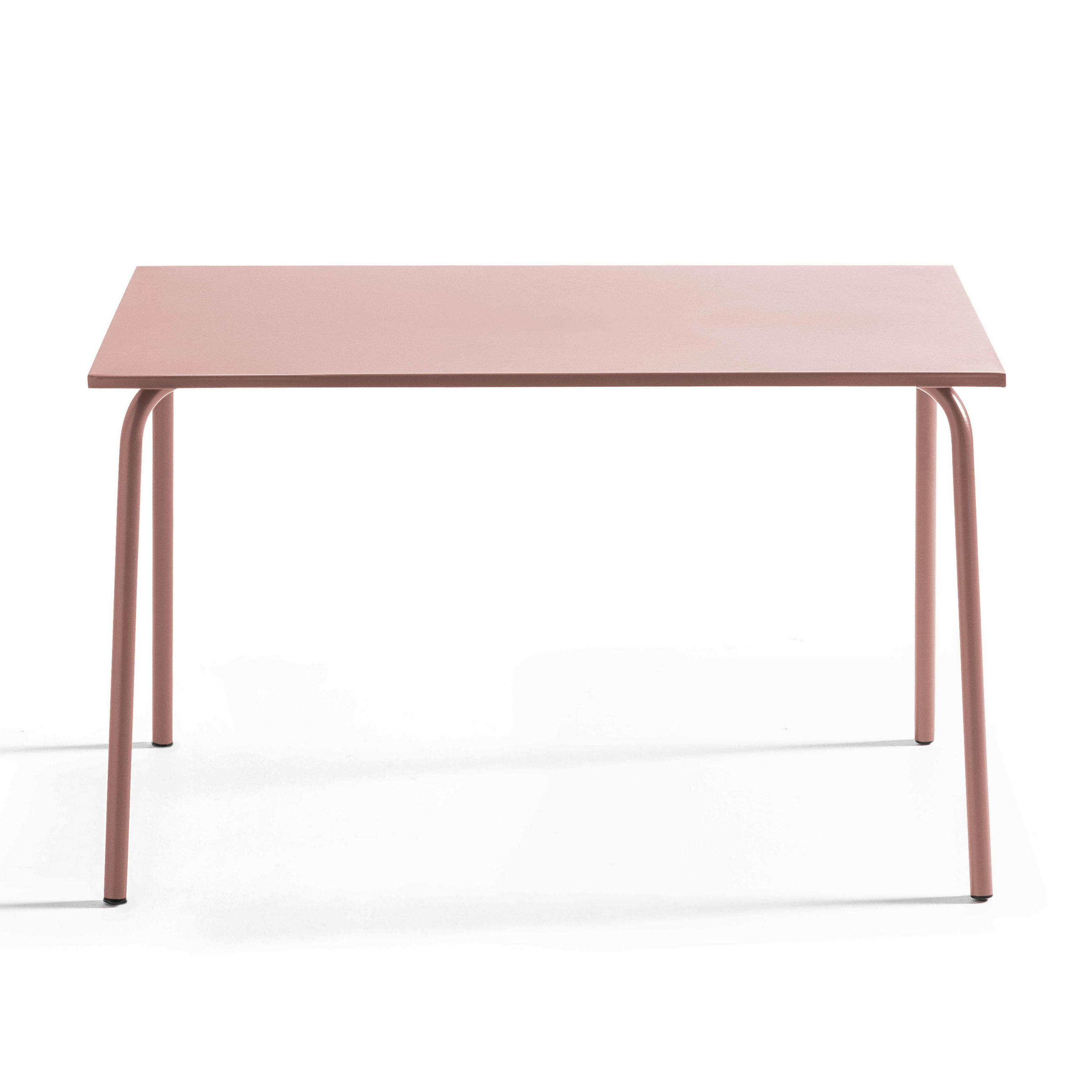 GARTENTISCH, Rosa - Pink, Metall (120/70/72cm) - Oviala