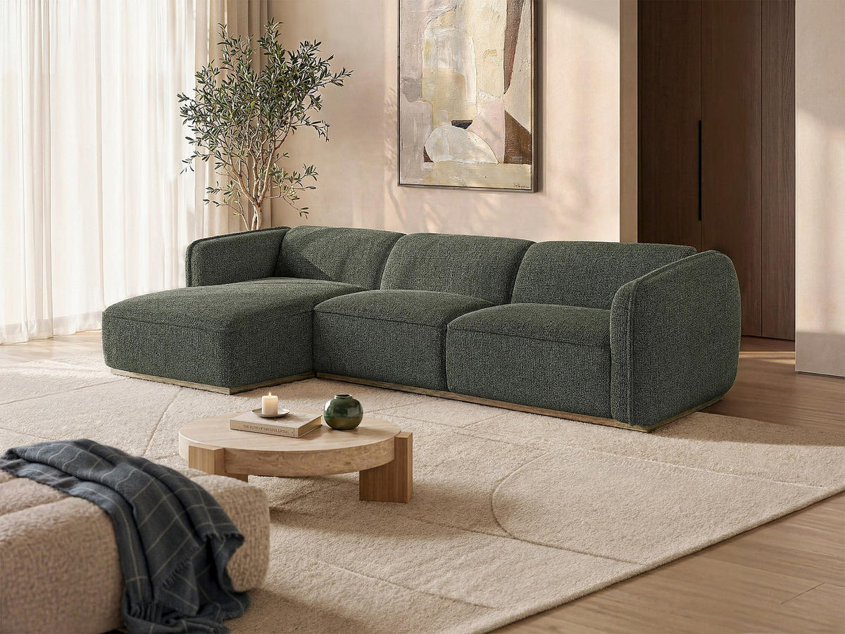 SOFA - 5 Personen - stoff - khaki Canobru - Schlammfarben, Textil (272/74/167cm) - Vente-Unique