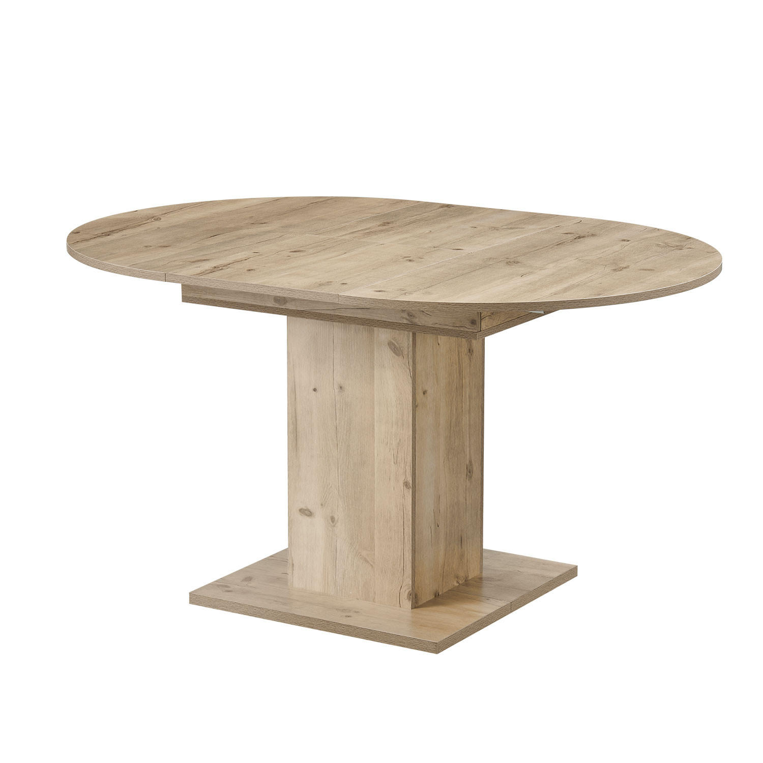 ESSTISCH WIM 100-140/100/74 cm - Sandfarben/Eiche San Remo, Holzwerkstoff (100/100/74cm) - B&D Home