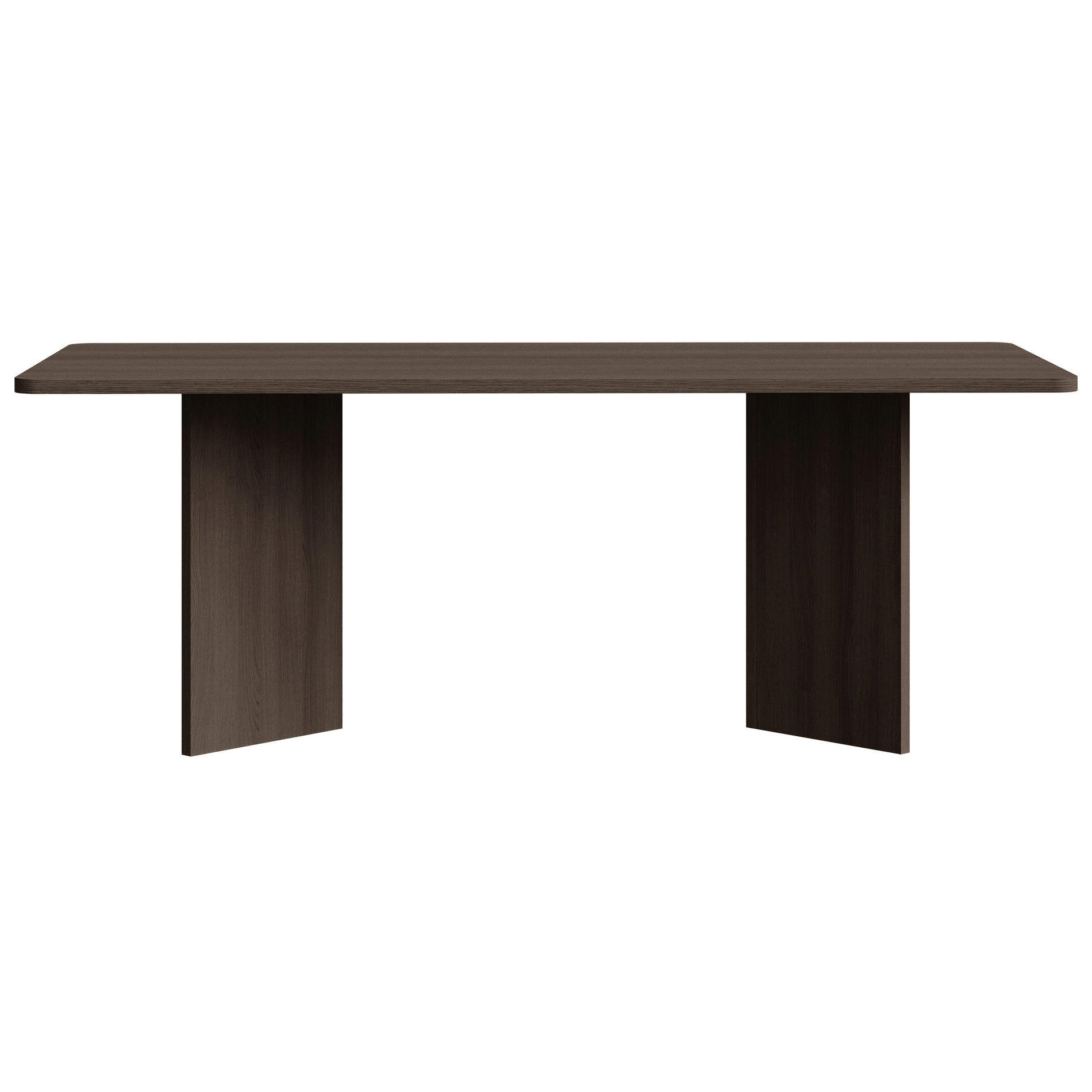 ESSTISCH Qubeo Holzoptik Esche Braun 204x90 cm - Dunkelbraun, Holzwerkstoff (90/204/75cm) - Selsey