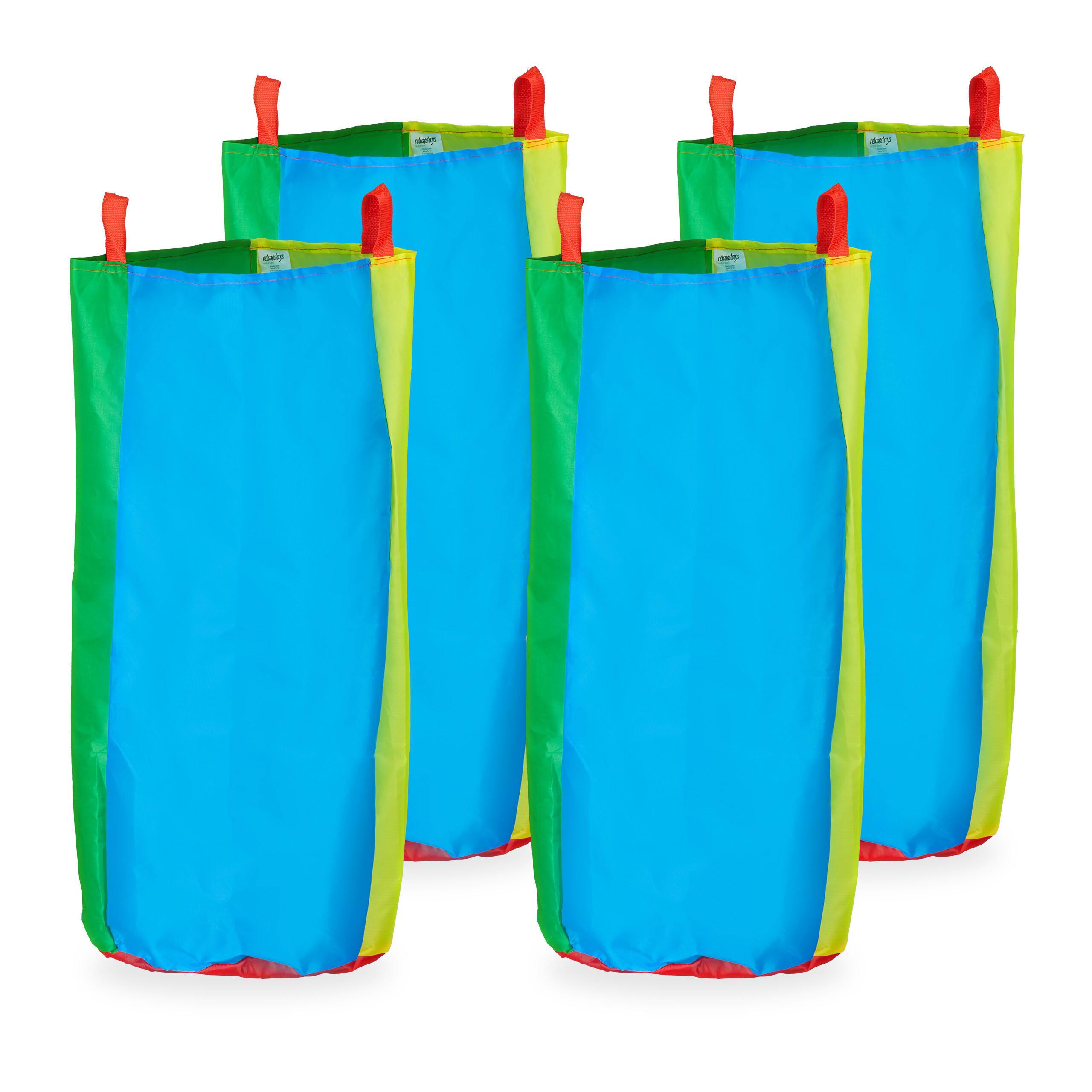 4XHÜPFSÄCKE - Multicolor, Textil (52/52/73cm) - Relaxdays