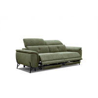 SOFA AVENA 3-Sitzer mit 2 Relaxfunktionen, olivgrün - Olivgrün, Holzwerkstoff/Textil (204/80/108cm) - Courtois Laville