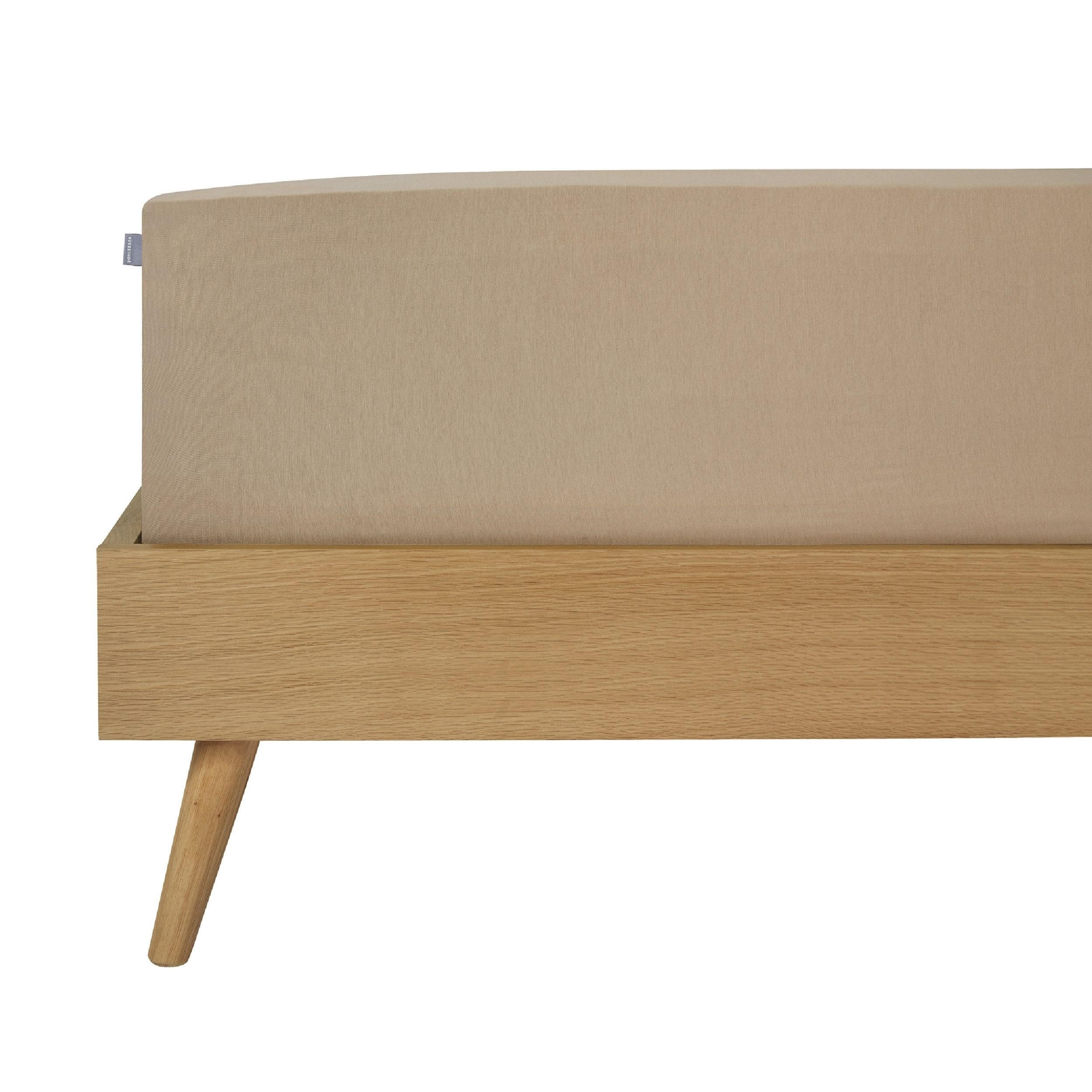 SPANNBETTLAKEN Flexi 95 % Baumwolle, 5 % Elasthan 180x200 cm Cappuccino - Cappuccino, Textil (180/200cm) - SCHIESSER