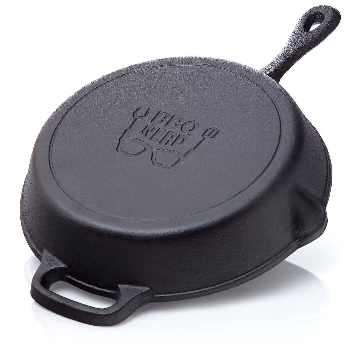 GRILLPFANNE Gusseisen Ø25cm 2600g mit Griff - Pfanne Gusspfanne - Schwarz, Metall (26.5/6/44.5cm) - BBQ Nerd