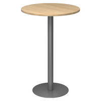 STEHTISCH rund STH 80/80/111,6 cm in Eichefarben/Graphitfarben - Eichefarben/Graphitfarben, Holzwerkstoff (80/80/111.6cm) - bümö