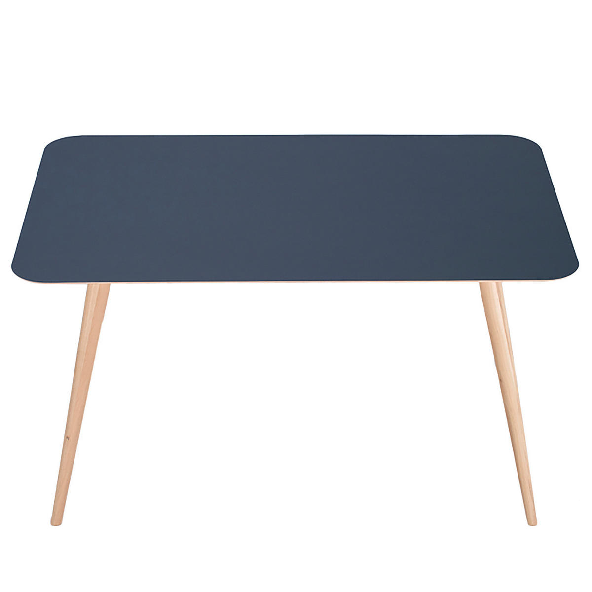 ESSTISCH - Eiche teilmassiv / Linoleum - Petrol/Eiche Artisan, Holzwerkstoff (90/140/75cm) - home24