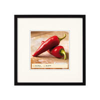 BILDERRAHMEN Peppers Holzrahmen 30x30 Schwarz - Schwarz, Holzwerkstoff (32.5/32.5/1.5cm) - walther design