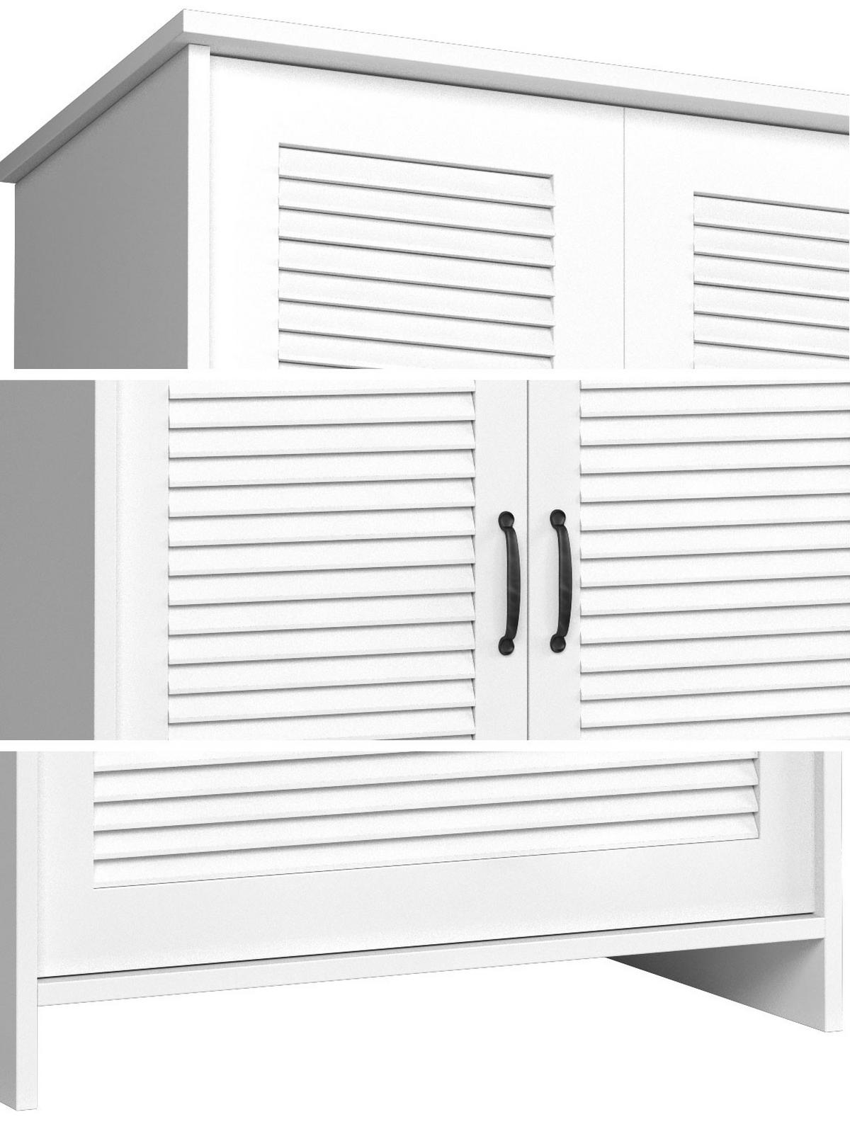 KLEIDERSCHRANK Orient weiß 88,4 / 52,5 / 198,2cm - Weiß, Holz/Holzwerkstoff (88.4/198.2/52.5cm) - Feldmann-Wohnen