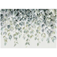 FOTOTAPETE Blätter Hängend Grün 150x105 cm - Multicolor, Papier (150/105cm) - Wallarena