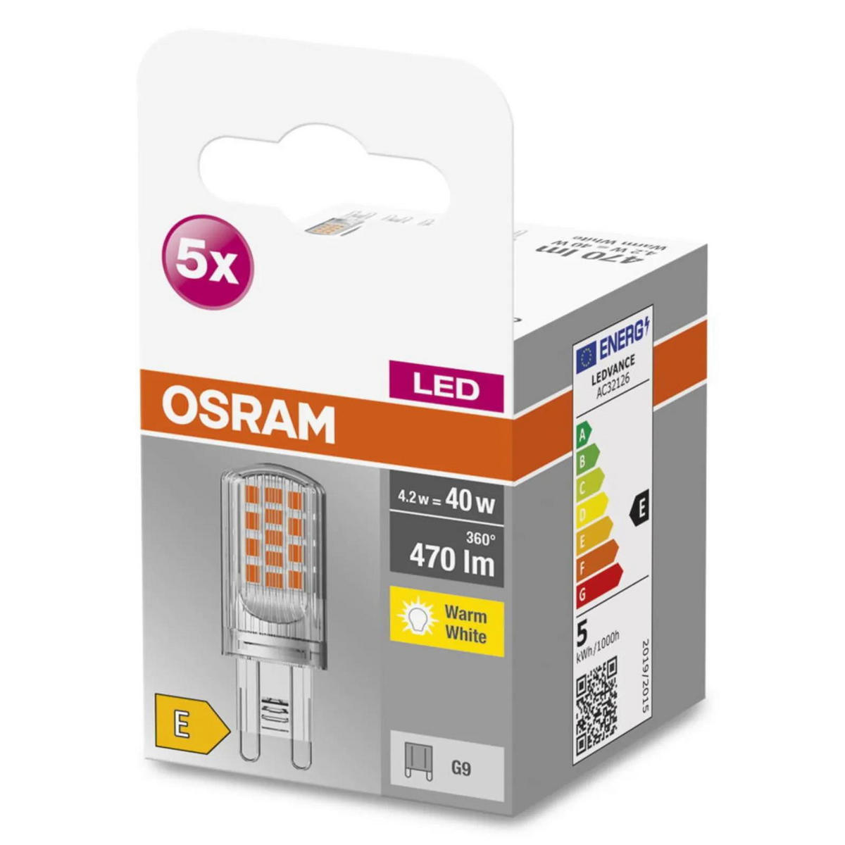 LEUCHTMITTEL G9 - Brenner Set - Transparent, Kunststoff (1.9/5.2cm) - Osram