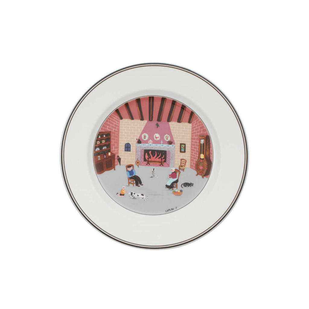 FRÜHSTÜCKSTELLER KAMIN Design Naif bunt ø 21 cm - Multicolor, Keramik (21cm) - Villeroy & Boch