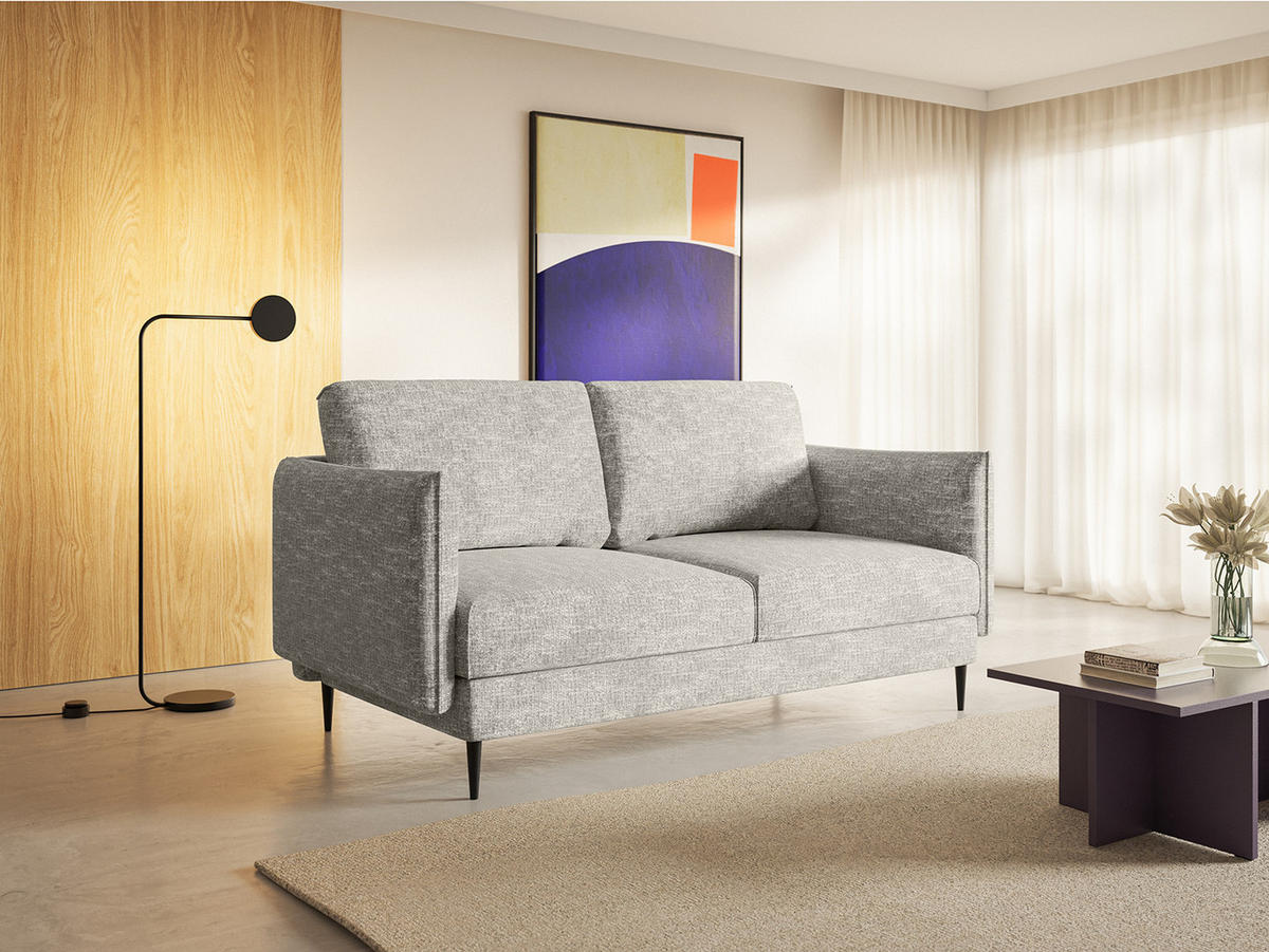 SOFA Koge Ohne Schlaffunktion, Hellgrau - Hellgrau, Textil (196/95/86cm) - Fedve