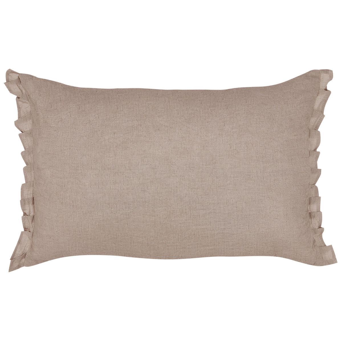 DEKORATIVNÍ POLŠTÁŘ sada 2 ks Světle hnědý 30/45 cm Sassafras - světle hnědá, textil (45/30cm) - Beliani