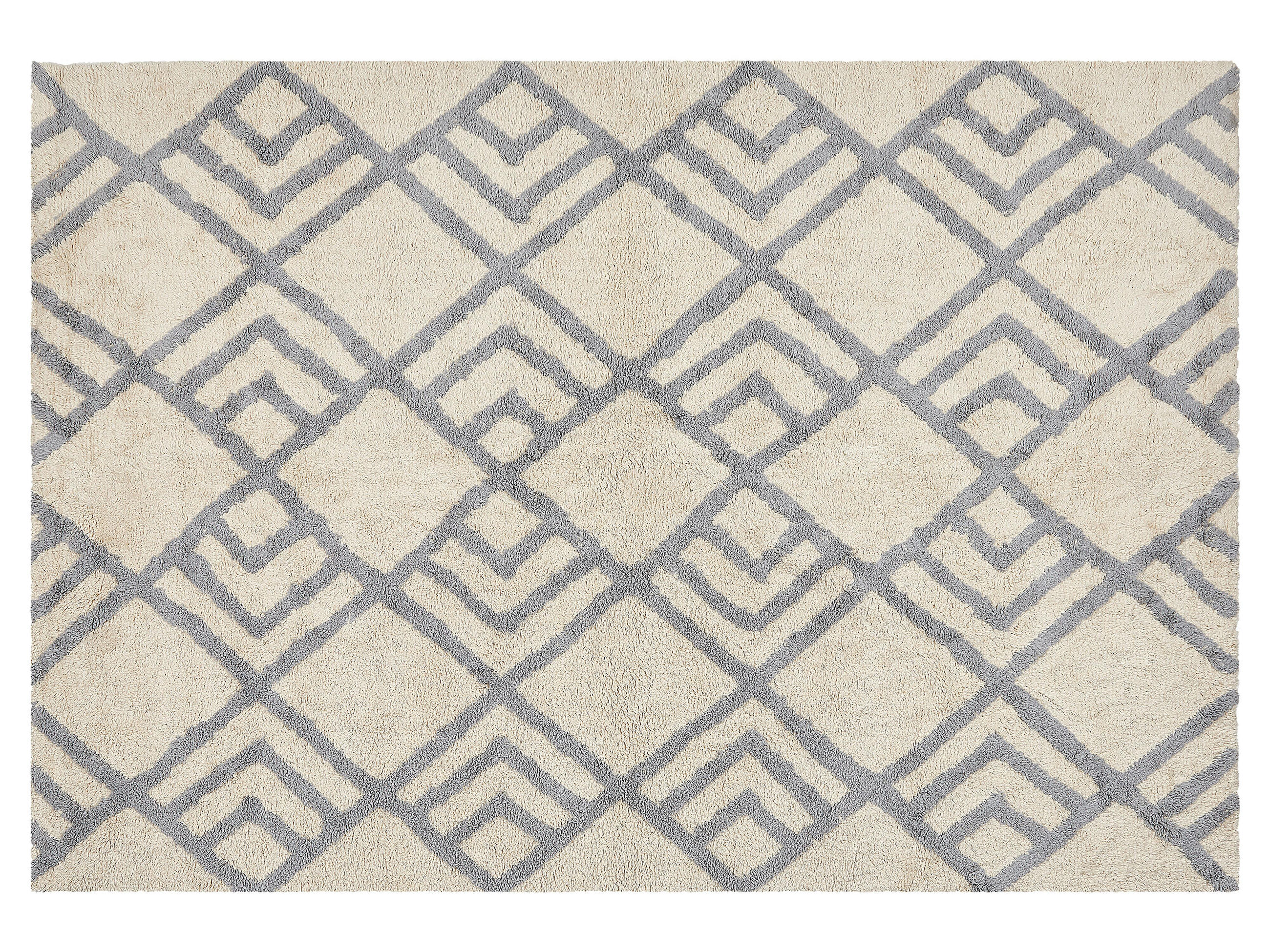 KURZFLOR-TEPPICH Nevsehir 200/140 cm - Beige, Textil (140/200cm) - Beliani
