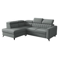 ECKSOFA Milano 2RRLXP, Seite: Links LXP+R+2R - Graphitfarben, Holz/Textil (249/195cm) - MIRJAN24