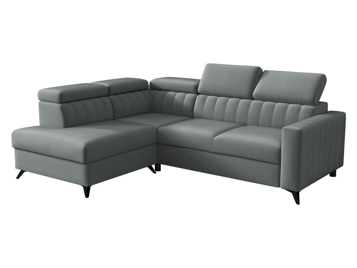 ECKSOFA Milano 2RRLXP, Seite: Links LXP+R+2R - Graphitfarben, Holz/Textil (249/195cm) - MIRJAN24