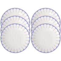 SPEISETELLER Fleur Couleur Bleu ø 26,6 cm 6er Set - Blau, Keramik (26.6cm) - Villeroy & Boch