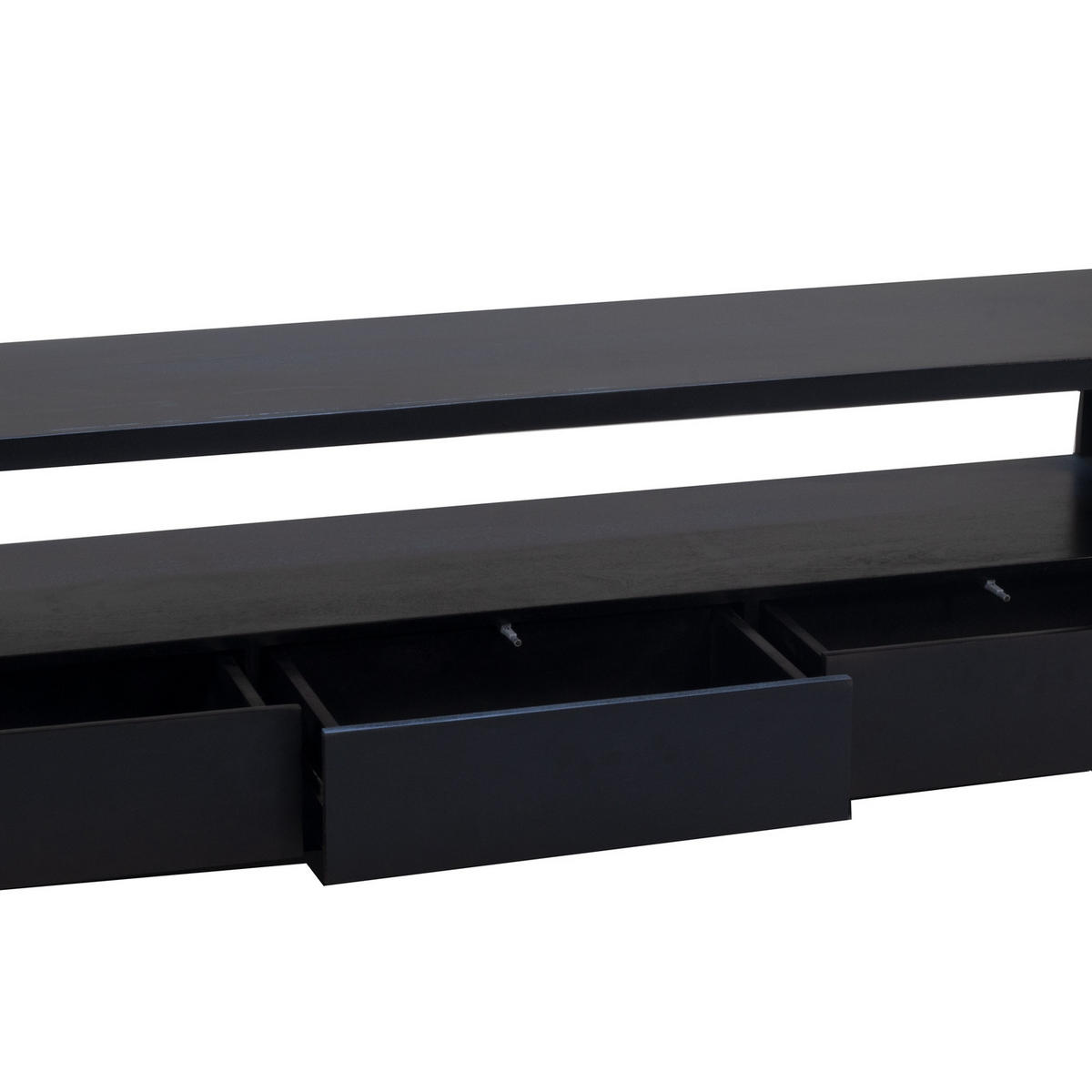 TV-SCHRANK 150cm, schwarz - Schwarz, Holz (150/50/40cm) - Giga Meubel