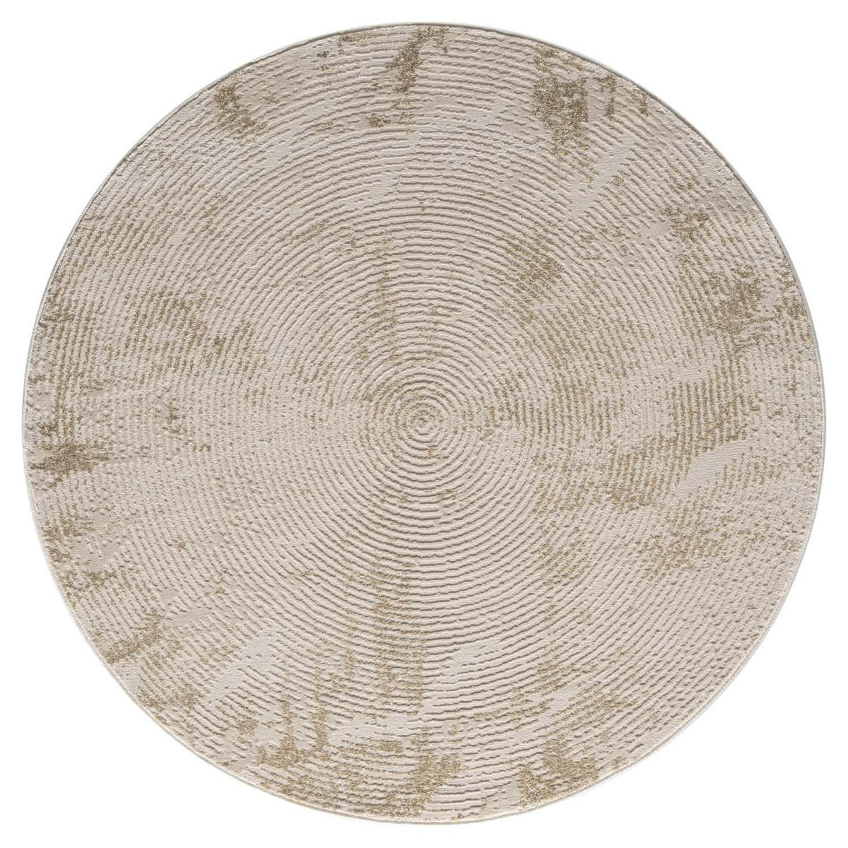 KURZFLOR-TEPPICH Antik 481 Beige 160 cm Rund - Beige, Textil (160/160cm) - carpet city