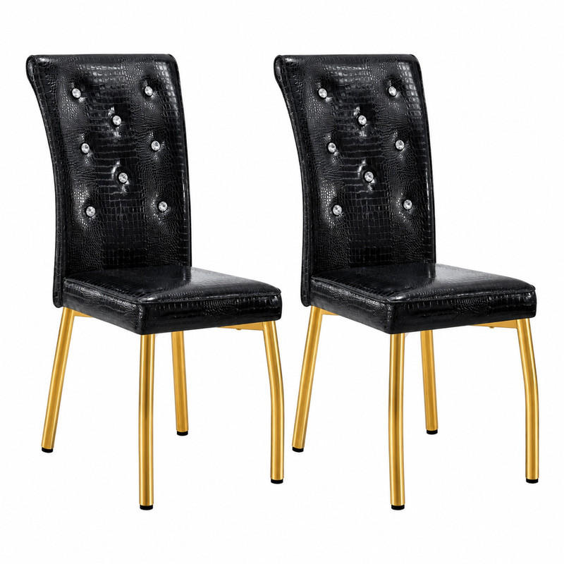 Meubliv Esszimmerstuhl Gold 42x101x61.8 cm