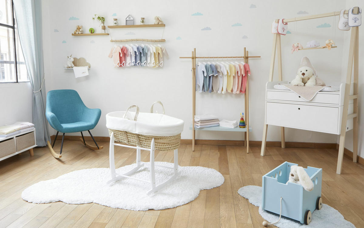 MATRATZENSCHONER 2er für Babytragekörbe weiss - Weiß, Textil (30/80cm) - Premiers Moments