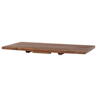 ANSTECKPLATTEN - Sheesham massiv, 2er-Set - Sheeshamfarben, Holz (90/5/45cm) - home24