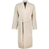 BADEMANTEL HERREN KIMONO STRUKTUR 5509 SAND - 339 - Beige, Textil (XLnull) - Cawoe