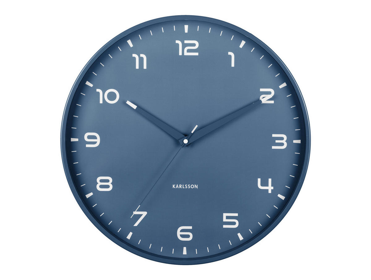 WANDUHR Orgullo Ø40 cm - Blau, Metall (40/4.3/40cm) - Karlsson