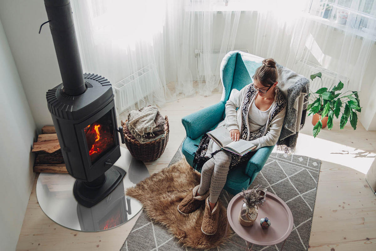 GLASPLATTE für Kamin Ø 70 cm - Grau, Glas (70/70/0.4cm) - TULUP