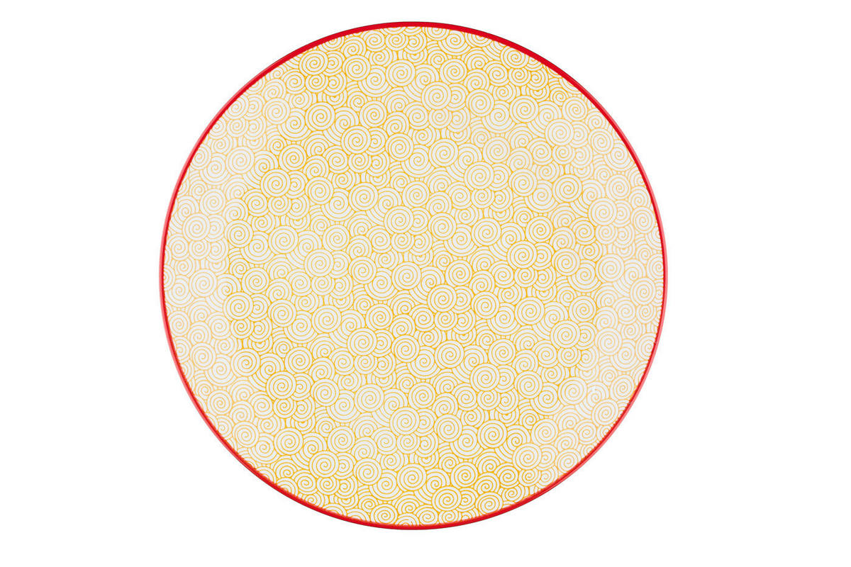 TELLER Pattern Ø26cm - 6er-Set - Color - Blau, Keramik (26cm) - Björn