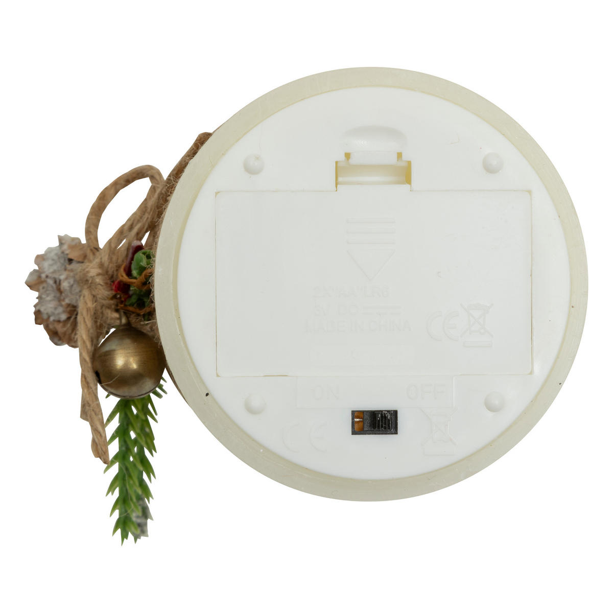 LED-PARAFFINKERZE Dekorativ 10 cm - Weiß, Kunststoff (7.5/12.5/7.5cm) - Atmosphera Createur d´interieur