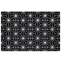 KORTLUGGAD MATTA Sibel 200/140 cm - Svart, Naturmaterial (140/200cm) - Beliani