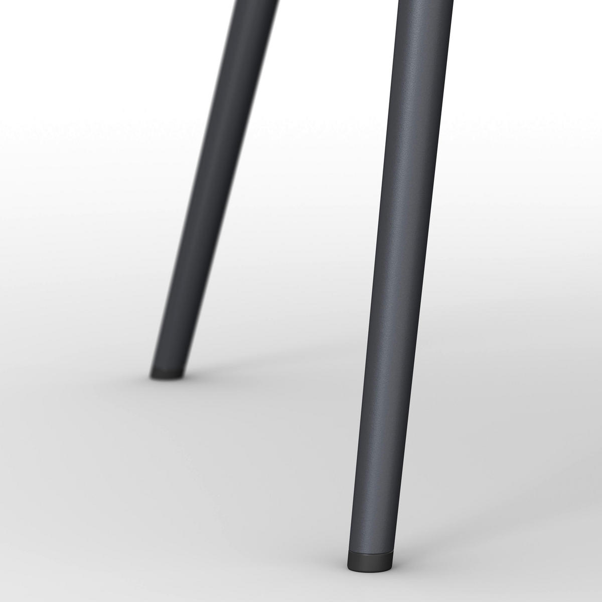 STUHL Ria Schwarz Mikrofaser Gepolstert - Schwarz, Metall (44/87/54cm) - Bessagi Home