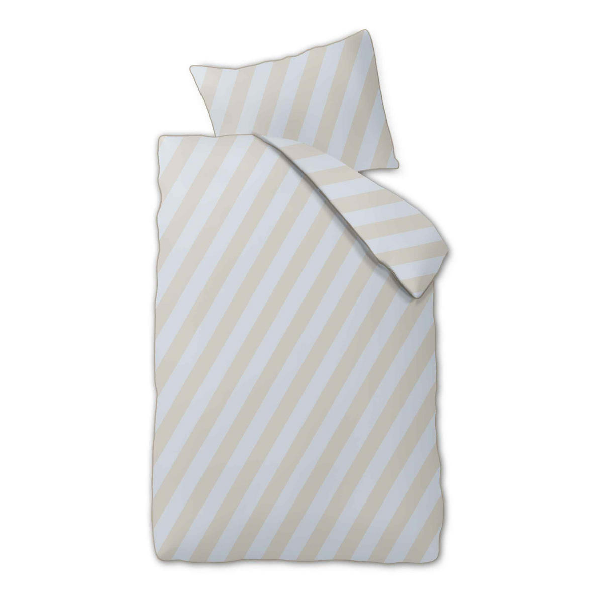 SATIN BETTWÄSCHE All Dreams aus Baumwolle 135 x 200 cm - Beige, Textil (140/200cm) - Butlers