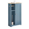 BADEZIMMERSCHRANK Blau - Blau, Holz/Holzwerkstoff (50/86/21cm) - SoBuy