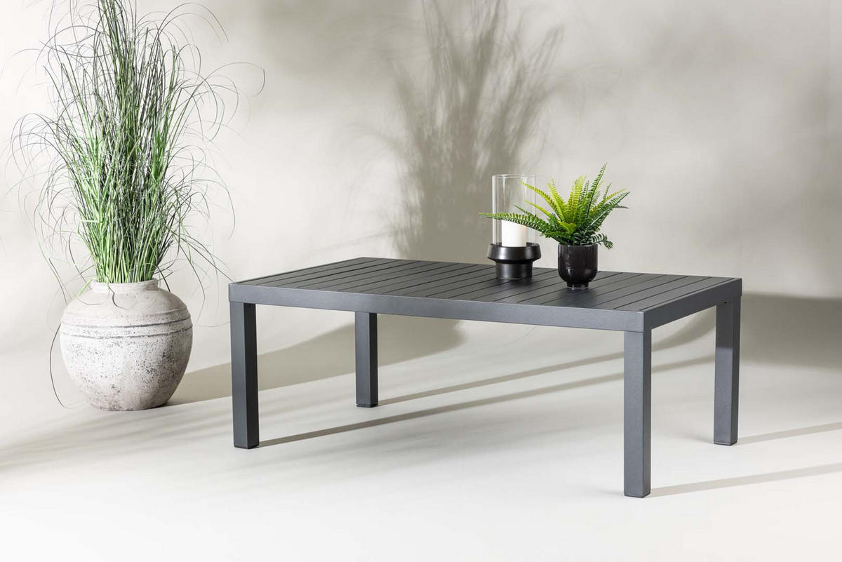 GARTENTISCH schwarz - Schwarz, Holzwerkstoff (120/70/45cm) - ebuy24